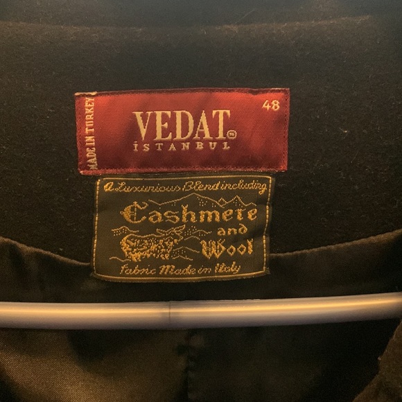 Cashmere and Wool Blend black Coat - Picture 2 of 7